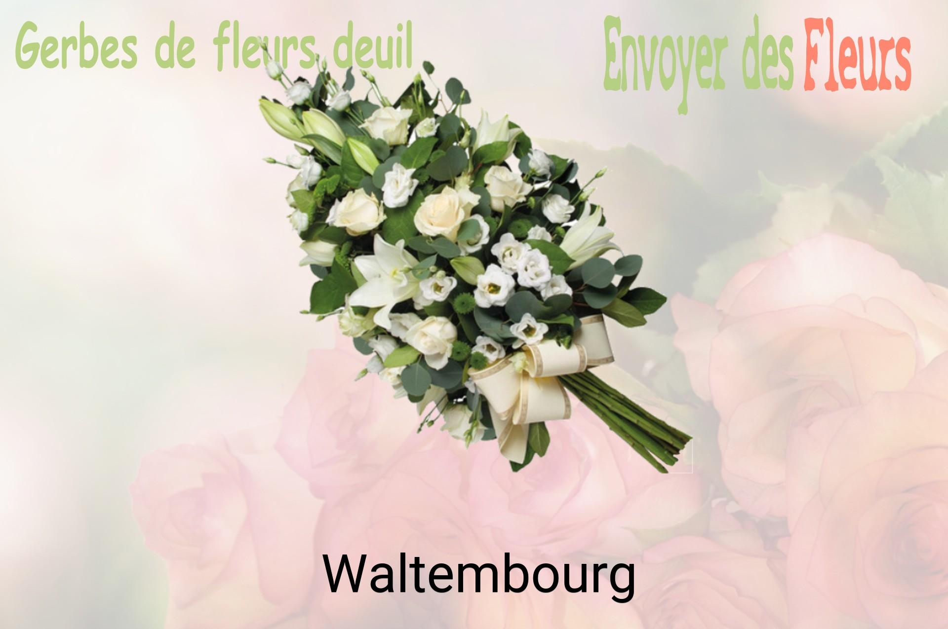 Gerbe de fleurs de deuil livrée à Waltembourg